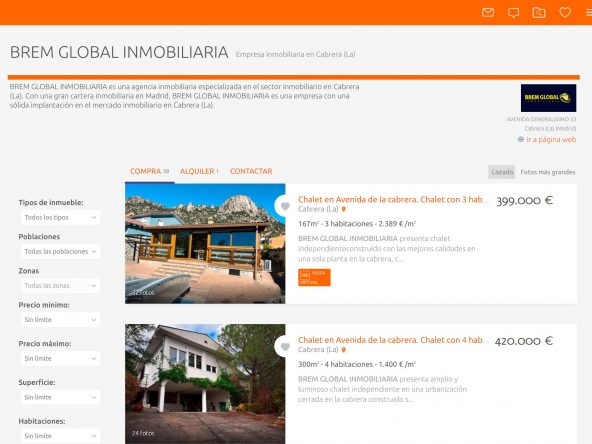 habitaclia, comprar casa chalet sierra de madrid brem global inmobiliaria